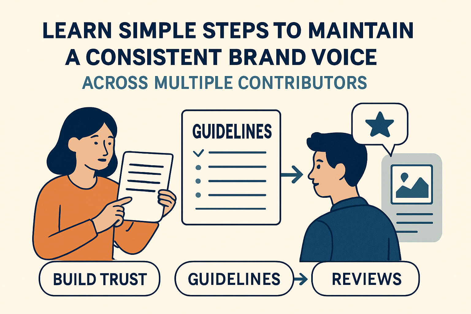 How to maintain consistent brand voice with multiple contributors