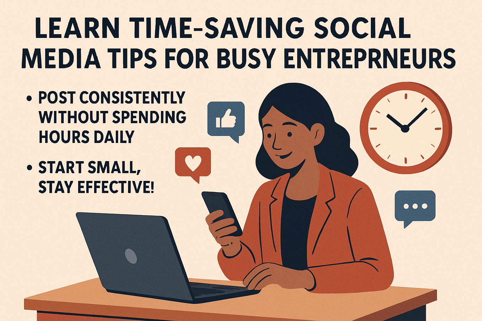 How entrepreneurs can manage social media with limited time