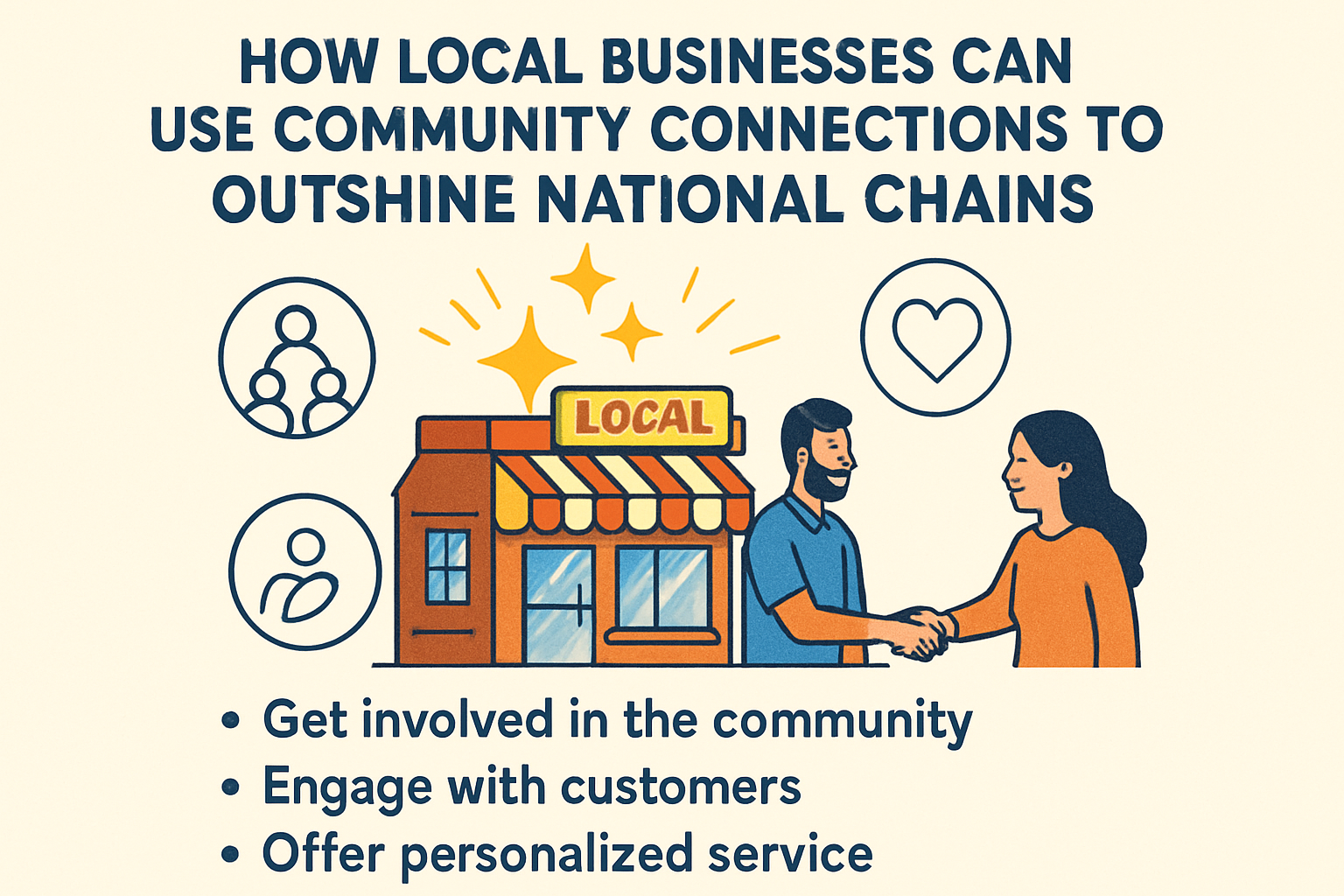 How local businesses can leverage community ties to compete with national chains