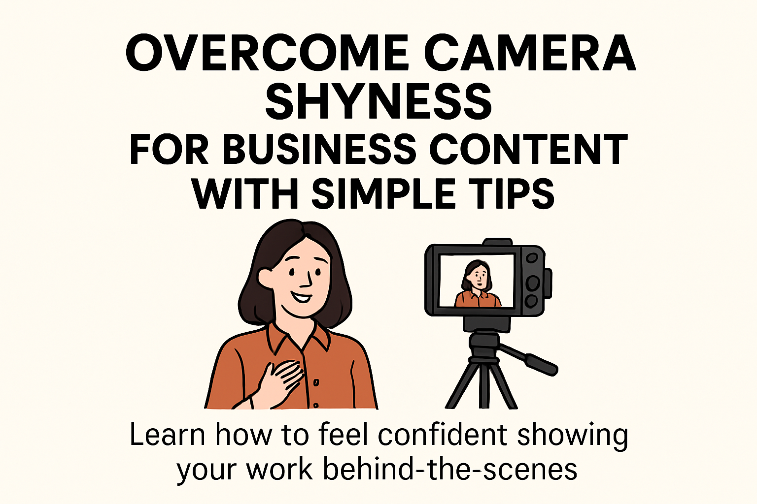 How to overcome camera shyness for behind-the-scenes business content