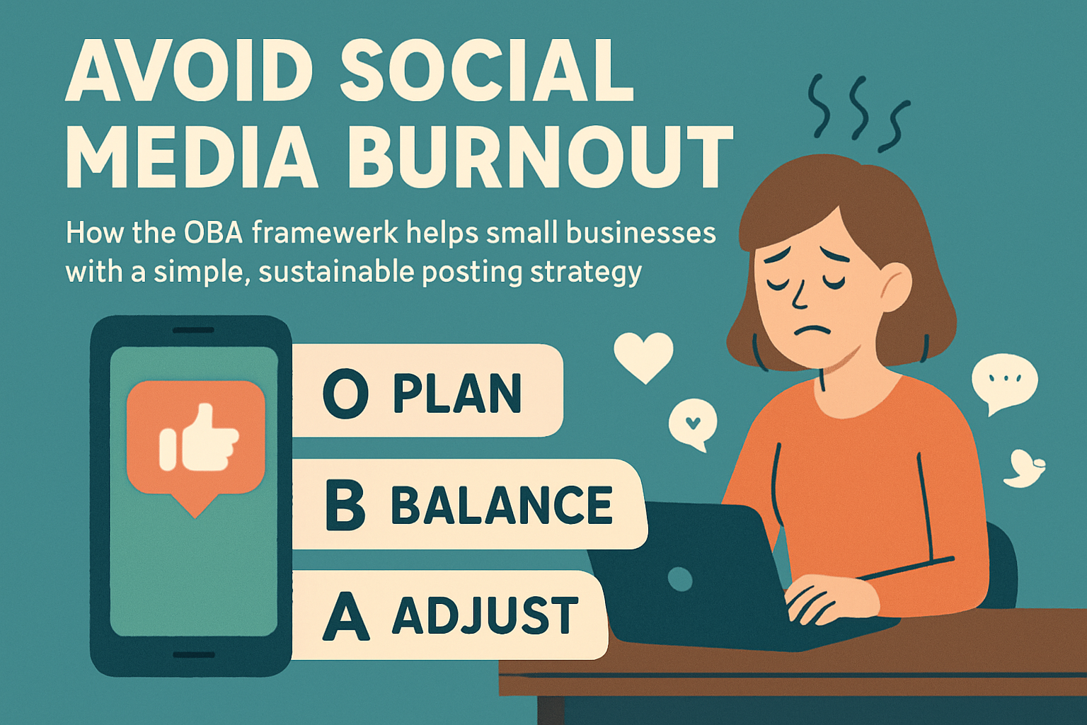How the OBA framework helps small businesses avoid social media burnout