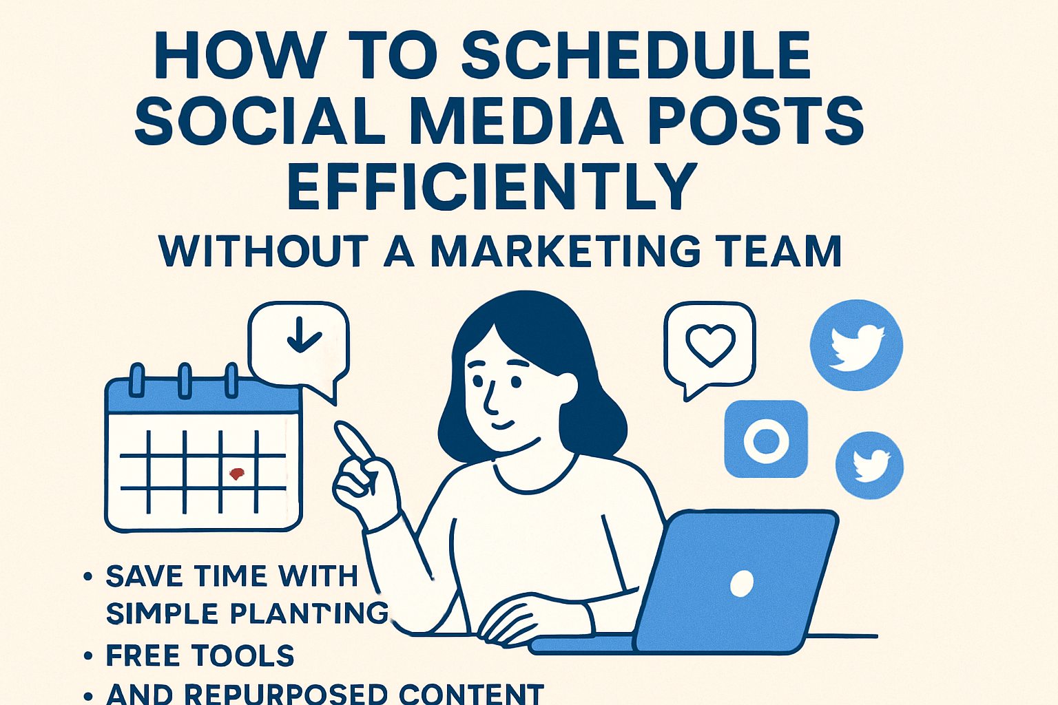 How to schedule social media posts efficiently without a marketing team
