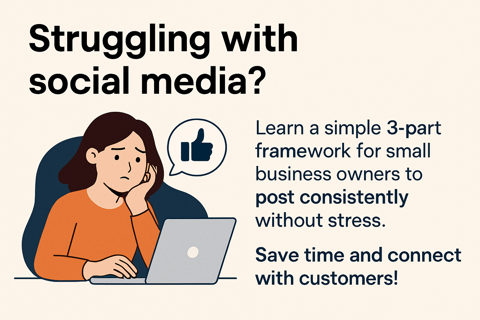 A time-saving framework for small business owners to post consistently