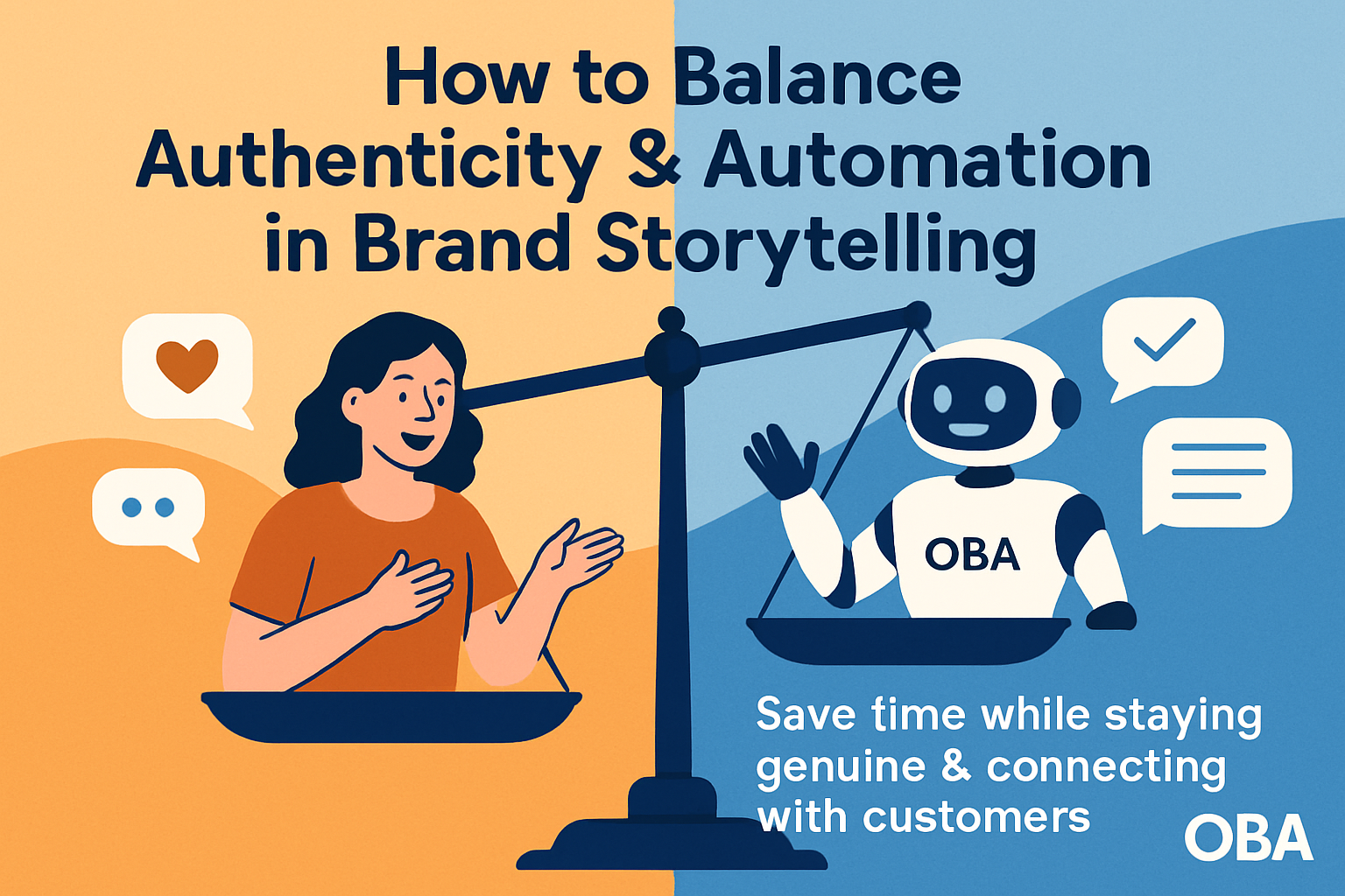 How to balance authenticity and automation in brand storytelling using OBA