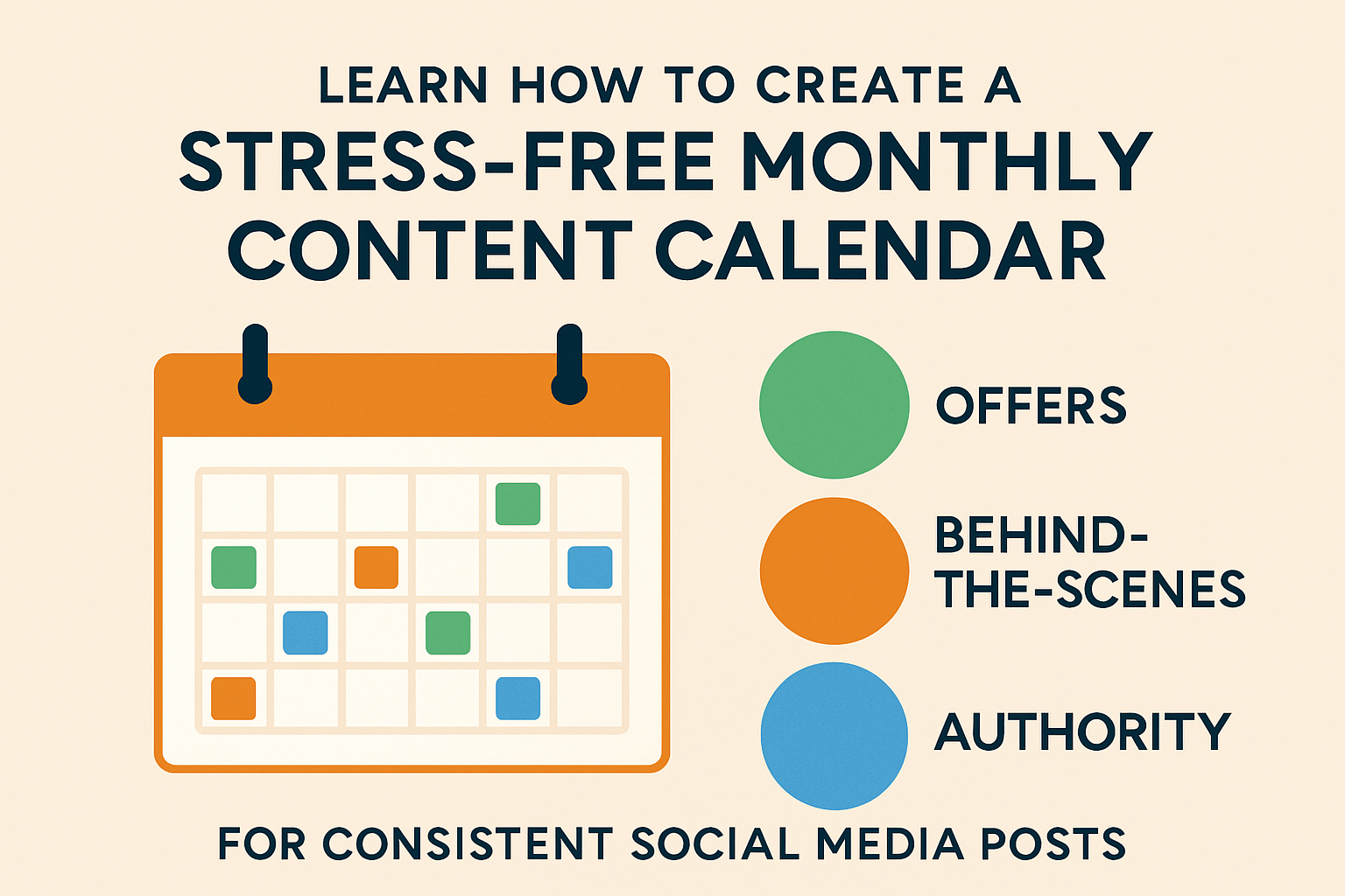 How to create a monthly content calendar with OBA framework