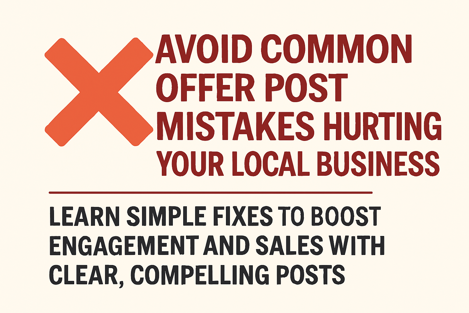 Common Offer Post Mistakes by Local Businesses and How to Fix Them