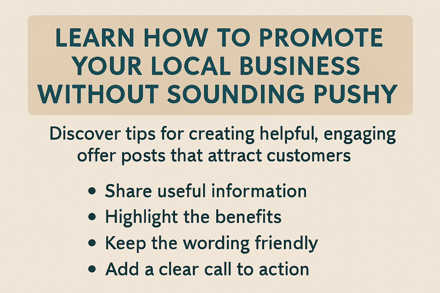 How to create effective offer posts without sounding salesy