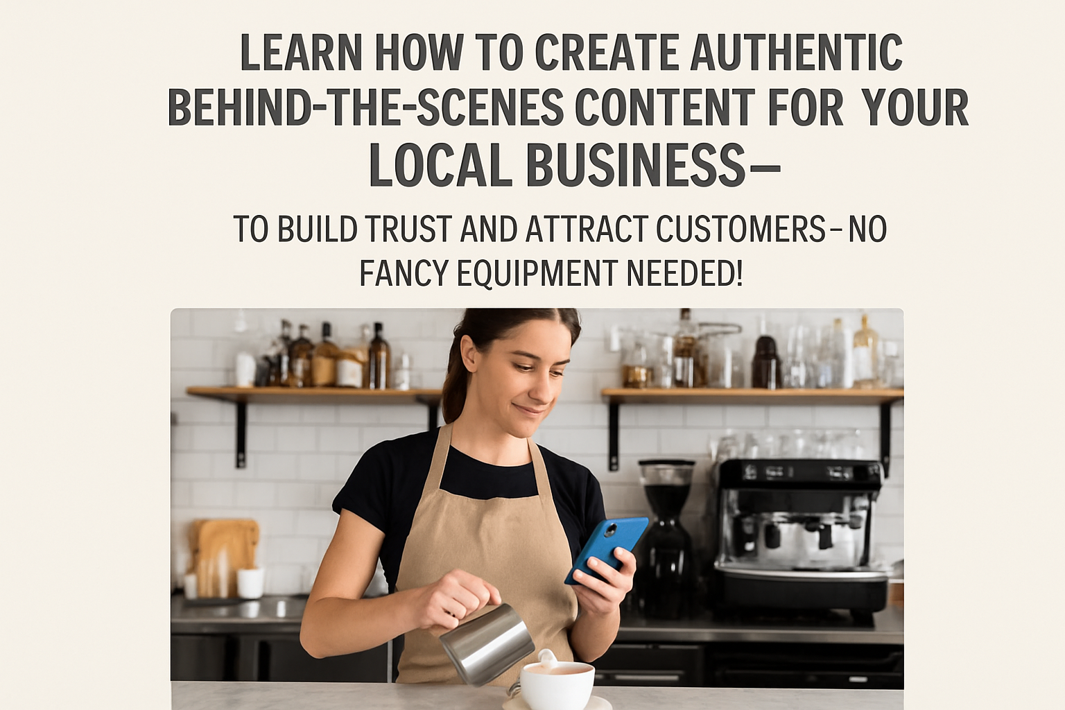 How to create authentic behind-the-scenes content for local businesses
