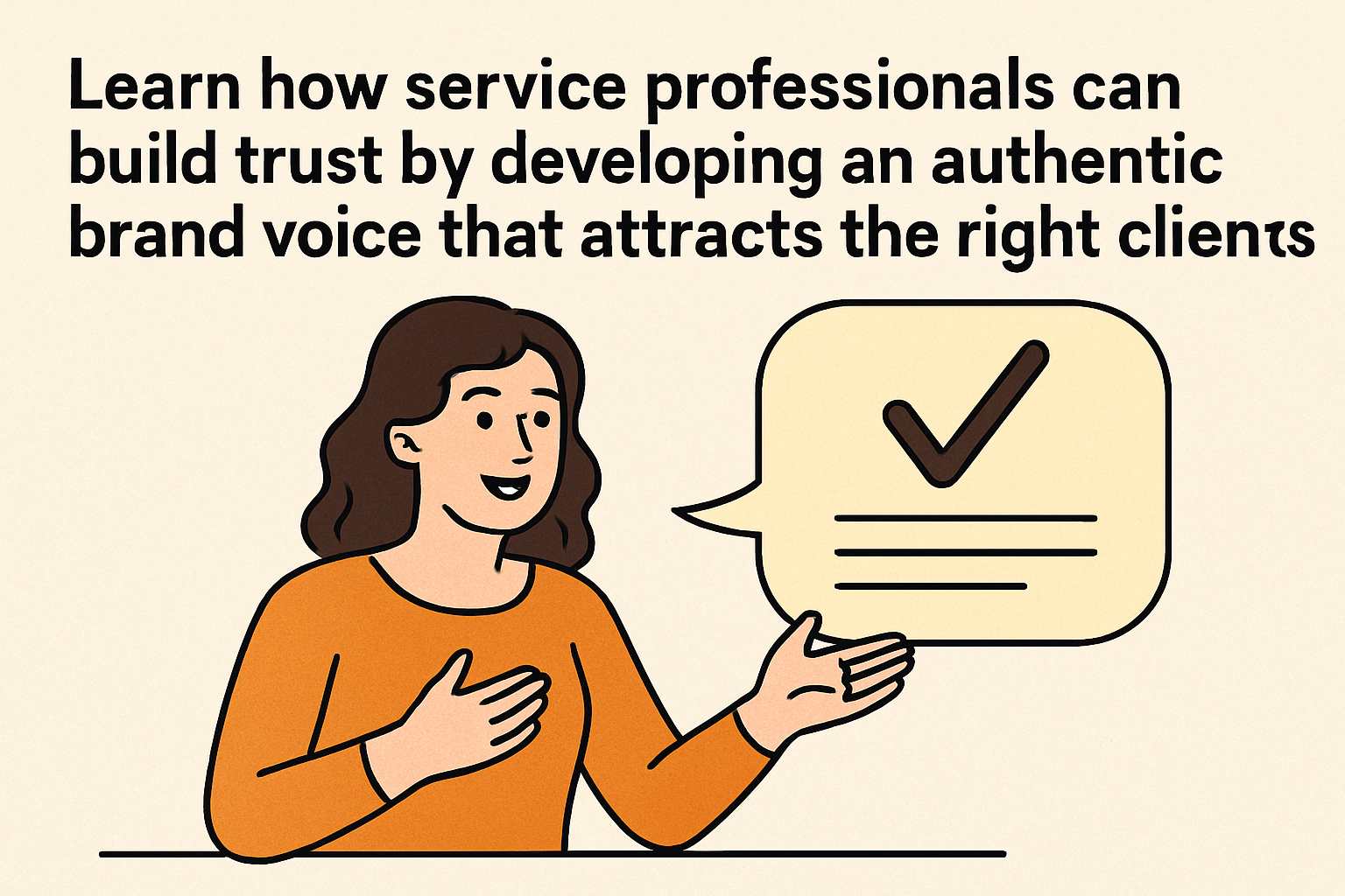 How service professionals can develop an authentic brand voice