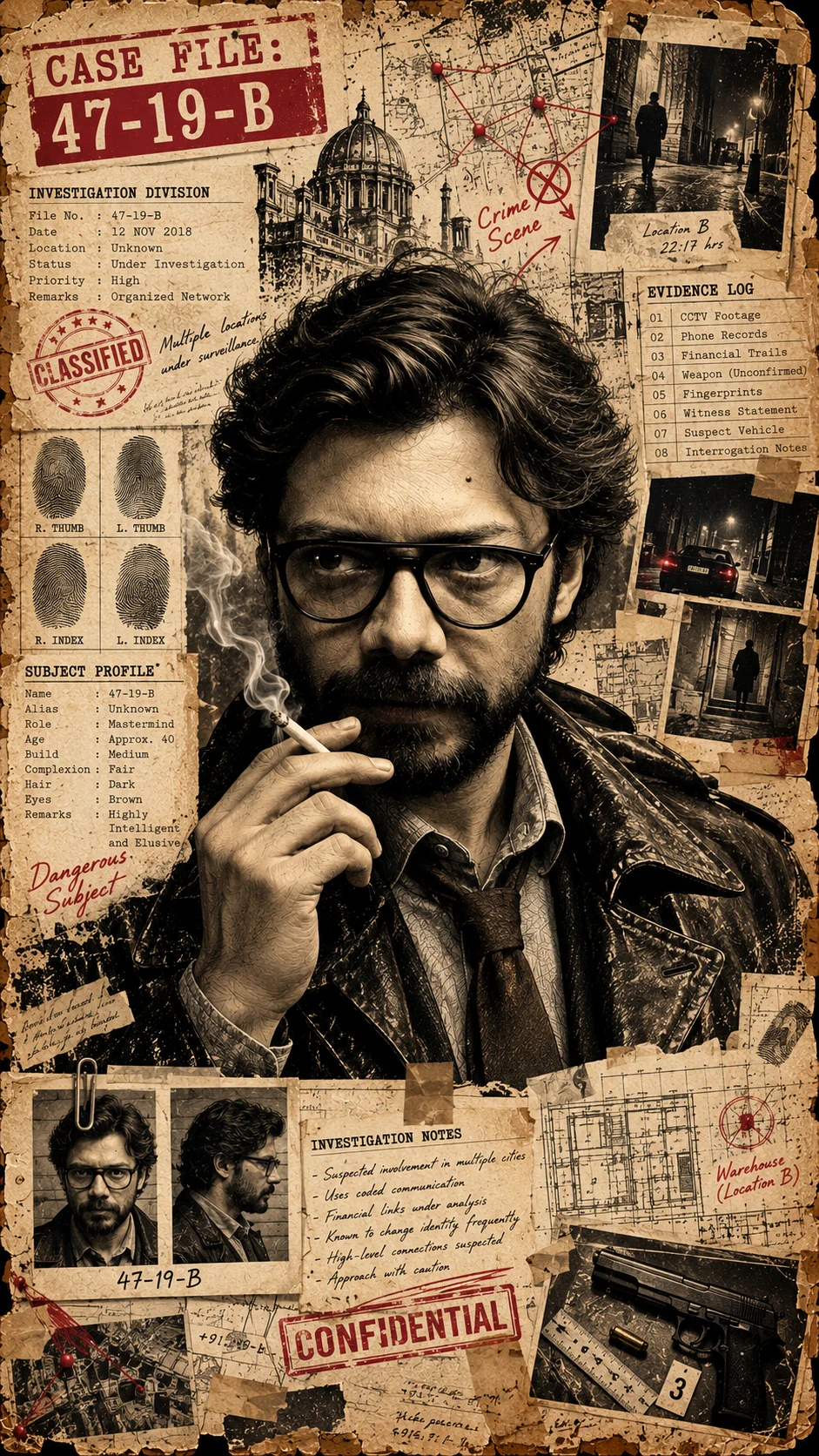 Vintage Detective Case File AI Art Prompt (2)