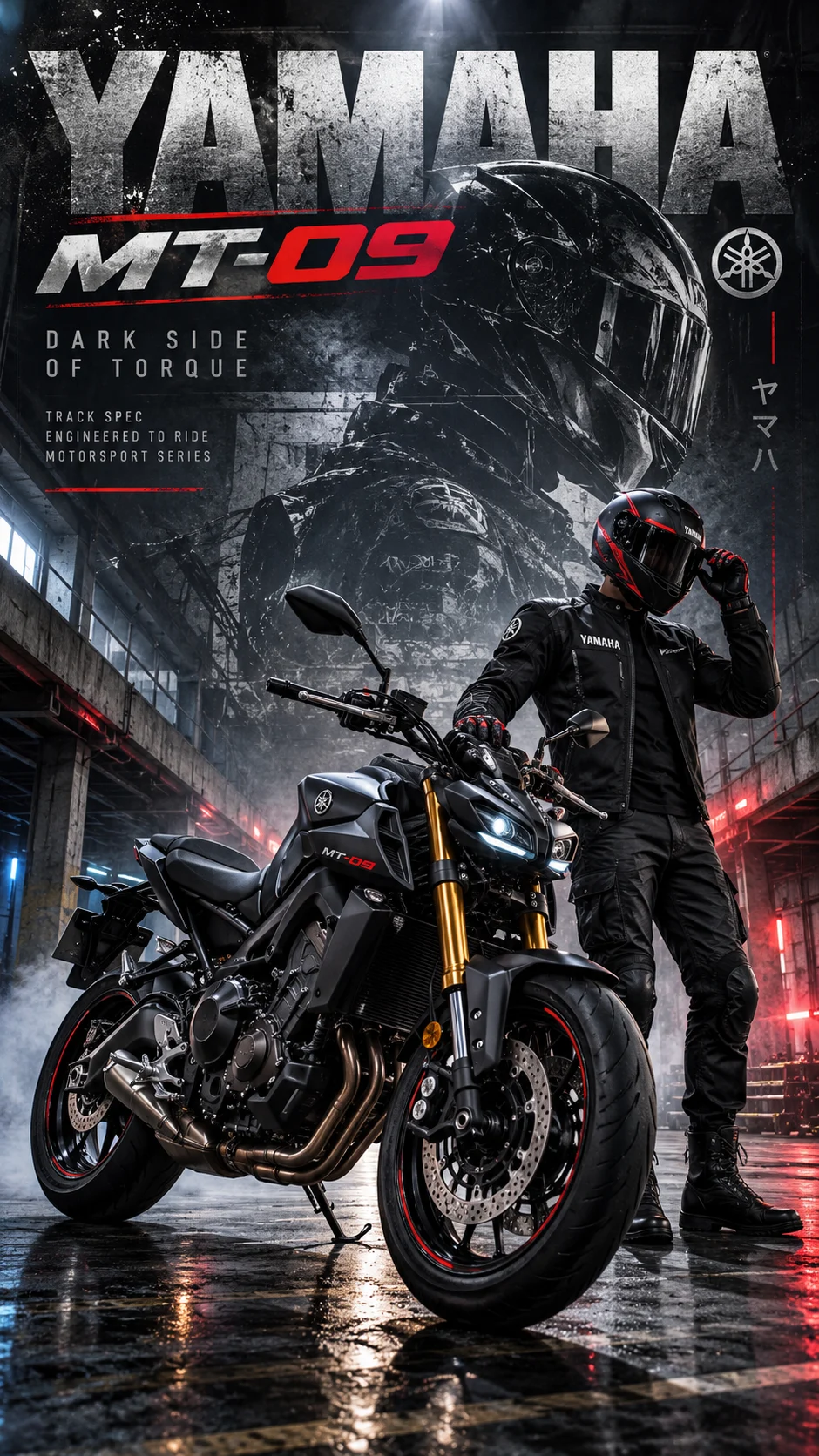 Cinematic Motorcycle Racing Poster AI Prompt (2)