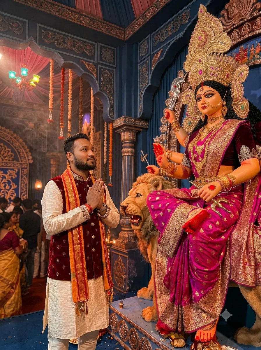 Divine Maa Durga Blessings AI Photo Edit ✨ (2)