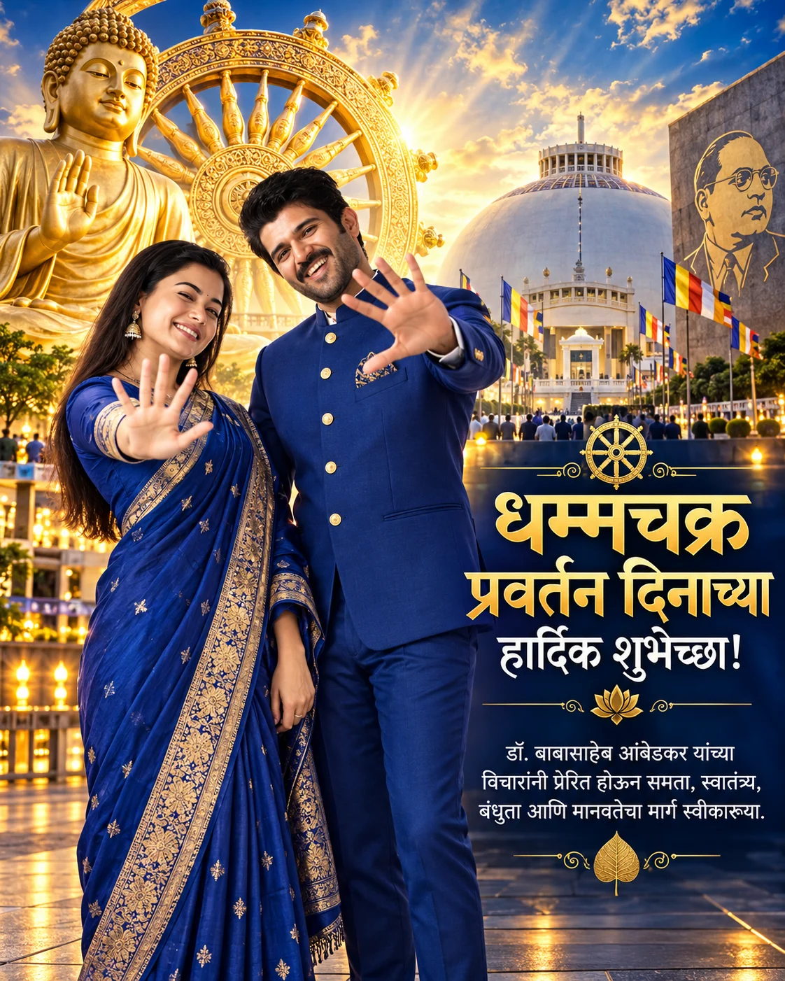 Dhammachakra Pravartan Din AI Photo Editing Prompt in Marathi (2)