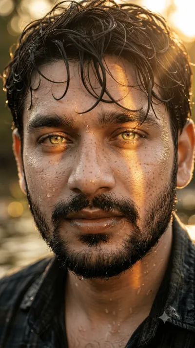 Golden Sweats and Ethereal Eyes