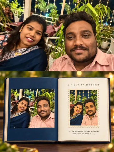 Cinematic Memory Book Poster AI Photo Edit