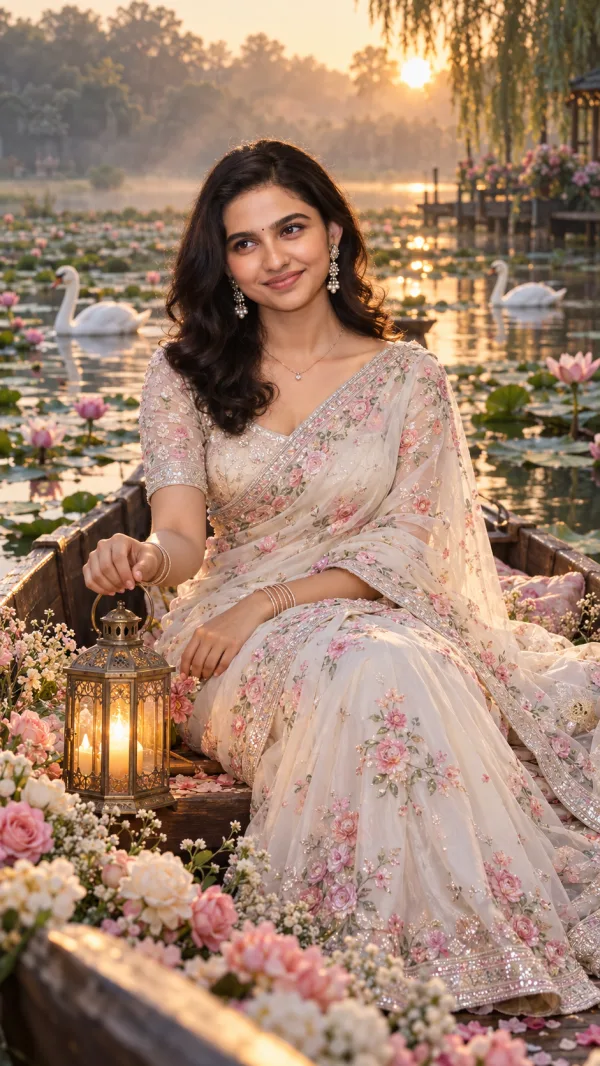Golden Hour Swan Lake Portrait