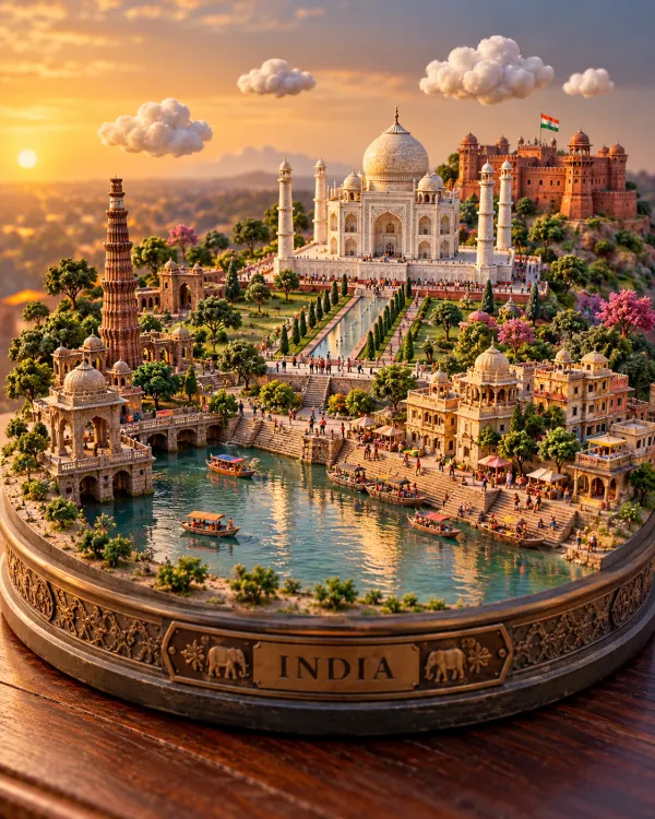 Miniature World AI Photo Editing Prompt