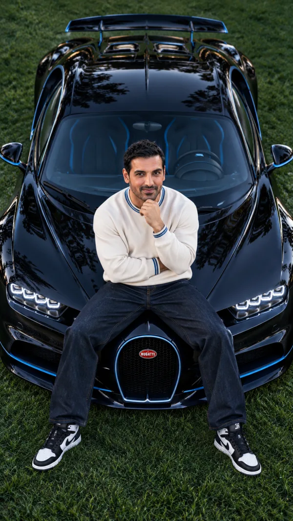 Black Bugatti Chiron Car Photo Editing Prompt for Men