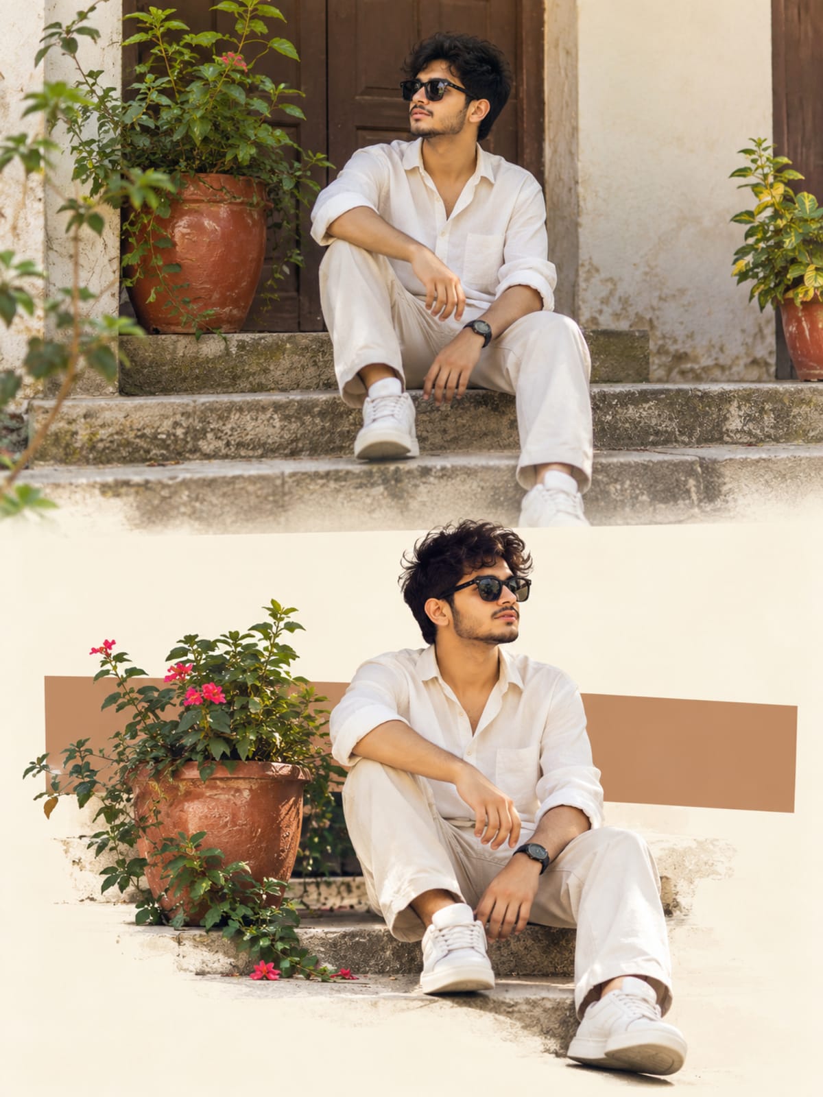 Editorial Photo Poster Design AI Prompt | 3:4 Split Composition (2)