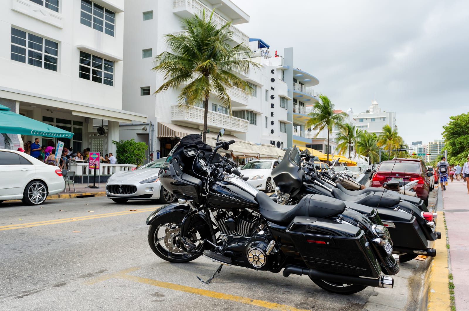 Motorcycle rider on a Florida highway near Miami protected by motorcycle insurance from Tammy Insurance Agency