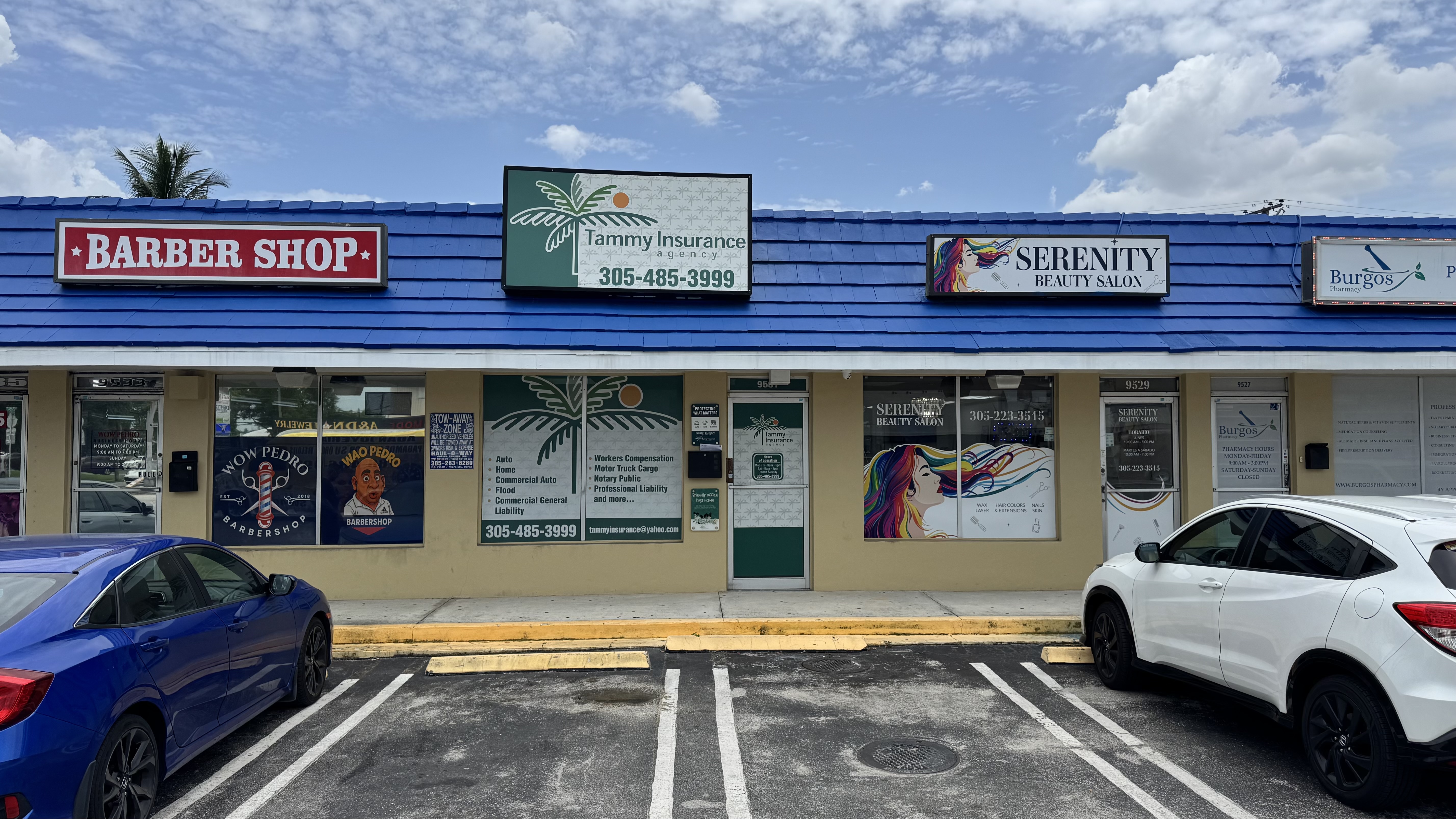 Tammy Insurance Agency storefront in Miami, Florida