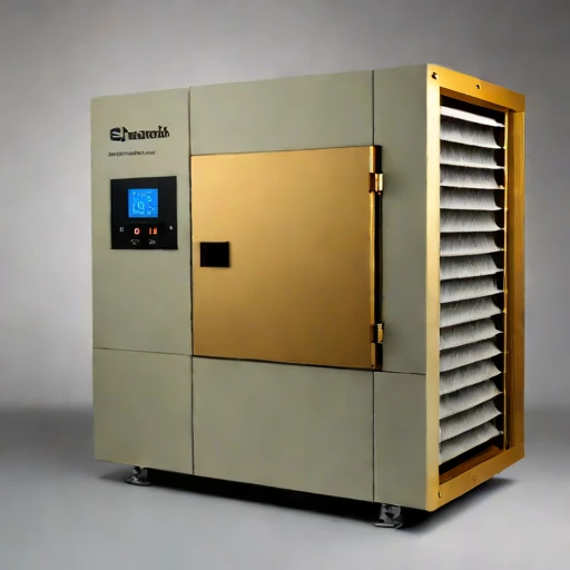 An alkaliphile-bed vent scrubber, photographed against a plain background