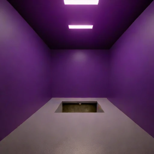 An adit-entry survey chamber, photographed against a plain background