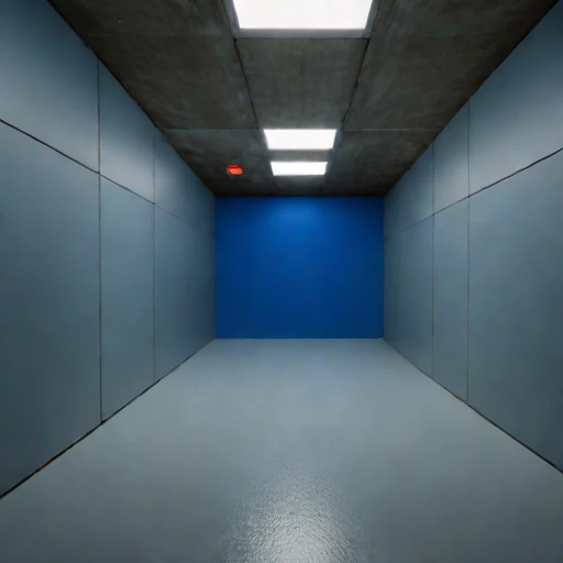 An adit-entry survey chamber, photographed against a plain background