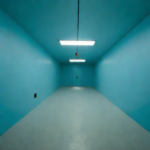 An adit-entry survey chamber, photographed against a plain background