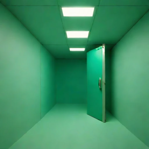 An adit-entry survey chamber, photographed against a plain background