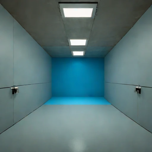 An adit-entry survey chamber, photographed against a plain background