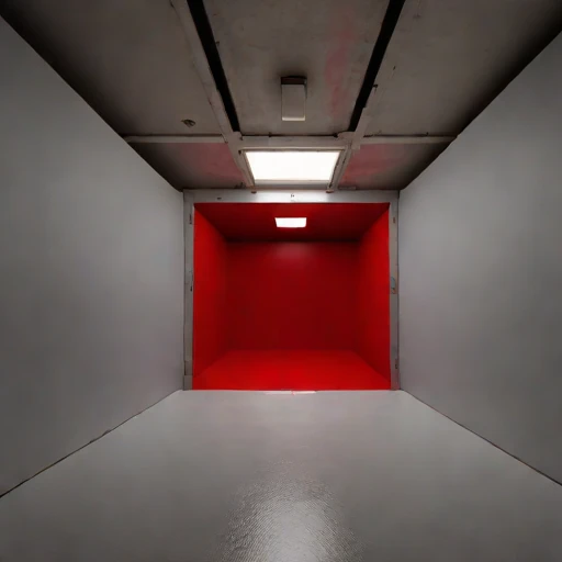 An adit-entry survey chamber, photographed against a plain background