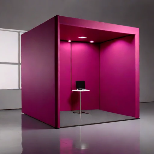 An ambient-floor audition vault, photographed against a plain background