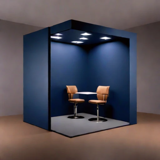 An ambient-floor audition vault, photographed against a plain background