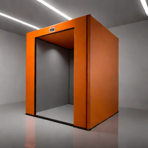 An ambient-floor audition vault, photographed against a plain background