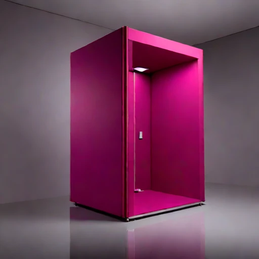 An ambient-floor audition vault, photographed against a plain background
