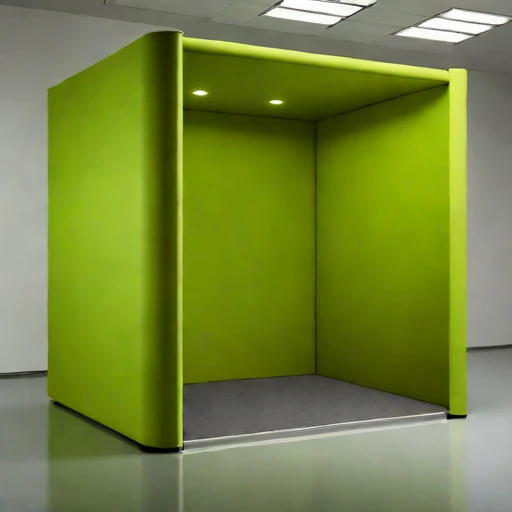 An ambient-floor audition vault, photographed against a plain background