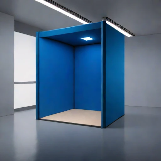 An ambient-floor audition vault, photographed against a plain background
