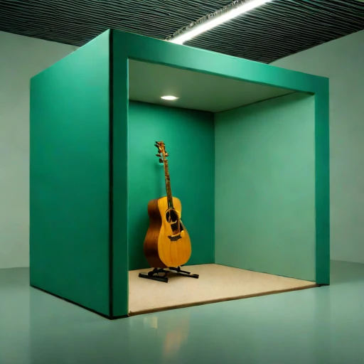 An ambient-floor audition vault, photographed against a plain background