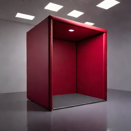 An ambient-floor audition vault, photographed against a plain background