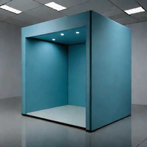 An ambient-floor audition vault, photographed against a plain background