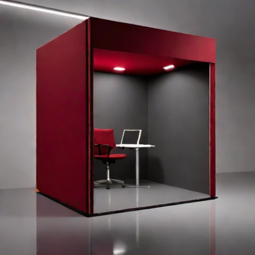 An ambient-floor audition vault, photographed against a plain background