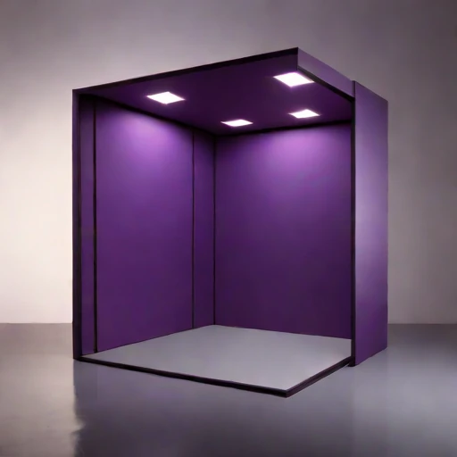 An ambient-floor audition vault, photographed against a plain background