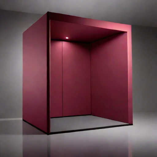 An ambient-floor audition vault, photographed against a plain background