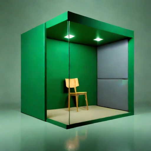 An ambient-floor audition vault, photographed against a plain background