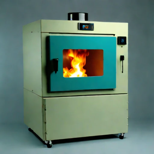 An amygdaloidal-fill test muffle, photographed against a plain background