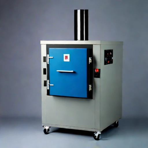 An amygdaloidal-fill test muffle, photographed against a plain background