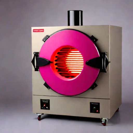 An amygdaloidal-fill test muffle, photographed against a plain background