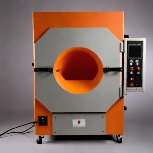 An amygdaloidal-fill test muffle, photographed against a plain background