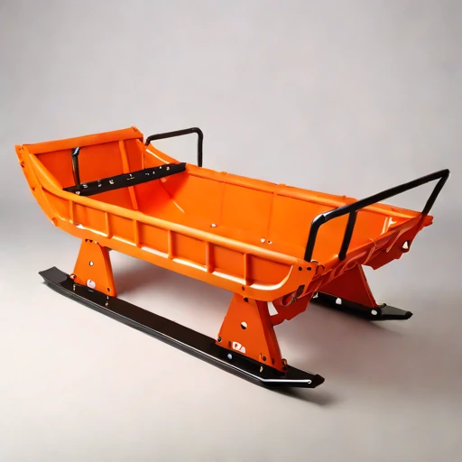An anchor-ice launch cradle, photographed against a plain background